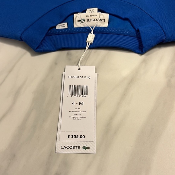 Men’s Lacoste Loose Fit Pullover Sweatshirt - Picture 4 of 5